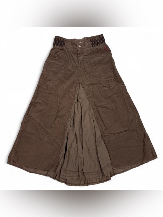 Hard Tail Dresses & Skirts - Y2K vintage Hard Tail brown baby corduroy whimsygoth maxi skirt